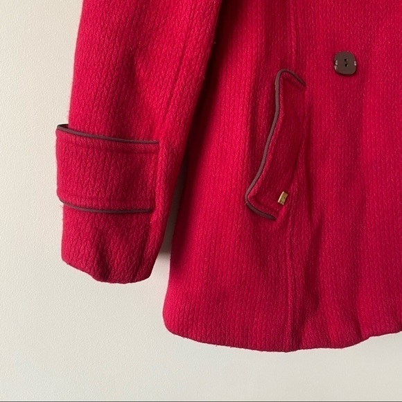 Soia & Kyo-Lipstick Red Ribbed Wool Blend Jacket - Picture 11 of 16
